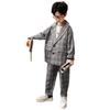 Plaid Blazer Suit Set for Boys - Korean Style Spring/Autumn Casual Outfit