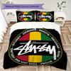 Fashion Logo Prints Bedding, Duvet Cover and Pillowcases, Birthday Gift (1 Duvet Cover + 2 Pillowcases, Pillow Insert Not included)JM071