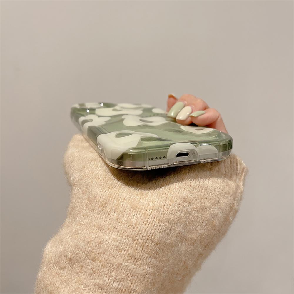 Cute Flowers Lovely Floral 3d Meteorite Pattern Transparent Shockproof Phone Case For Iphone 14 11 12 13 Pro Max Soft Back Cover