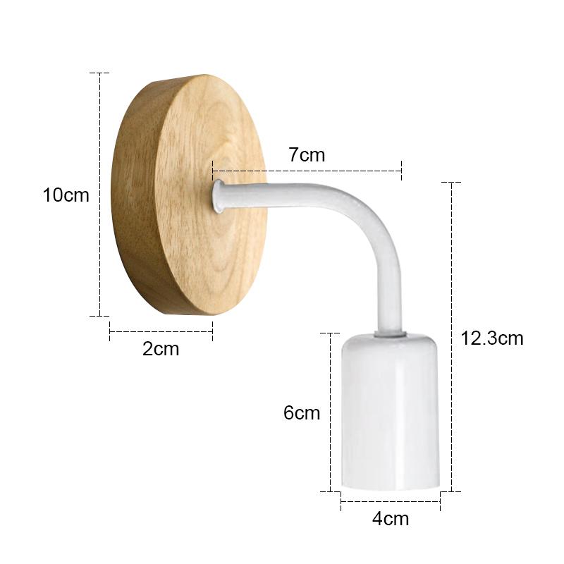 Wood Wall Lamp Vintage Wall Lights Fixture E27 110V-220V Bedside Retro Lamp Industrial Decor Dining Room Bedroom Light