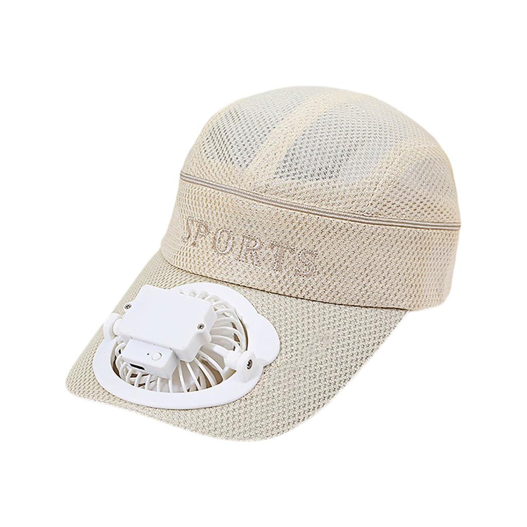 Summer Rechargeable Fan Hat With Strong Wind And Adjustable Sun For Adults With Sunshade And Empty Top Cap For Leisure Travel