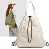 Schoolbag Drawstring Backpack Women's Sports Waterproof Nylon Travel Large Capacity Korean Version Casual High Value Fashion Shoulder Bag