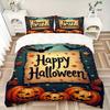 3pcs Halloween Decorations Duvet Cover Set, Cover For Bedroom Guest Room (1 Duvet Cover + 2 Pillowcase, Without Quilt),  yy250922230