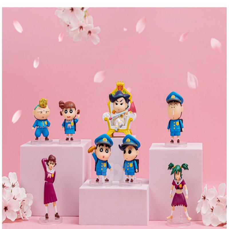 Crayon Shin-chan Schulserie Blind Box Figur Authentisch Zufällig 1 Stück NEU