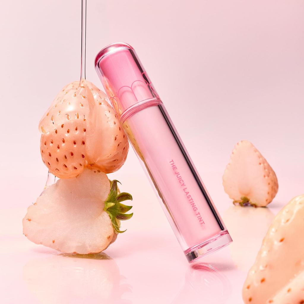 The Juicy Lasting Highly Korean Cosmetics Glossy Lip Tint Mystic The Rom&nd Tint, Pigmented, Long-Lasting Lipstick, (26 Peach, Juicy)