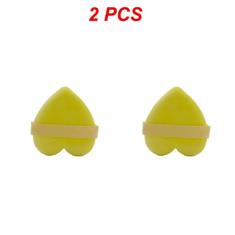 1/2/3PCS Heart-shaped Velvet Facial Face Makeup Puff Cosmetic Makeup Cotton Sponge Puffs Make Up Tools