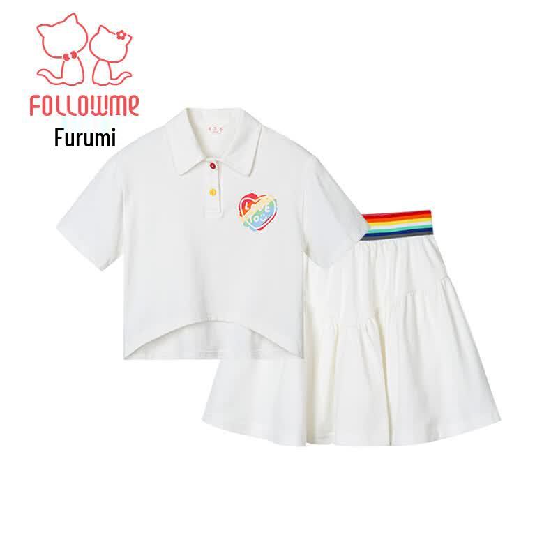 Fulomi Girls' Summer Cool Sport Skirt Set