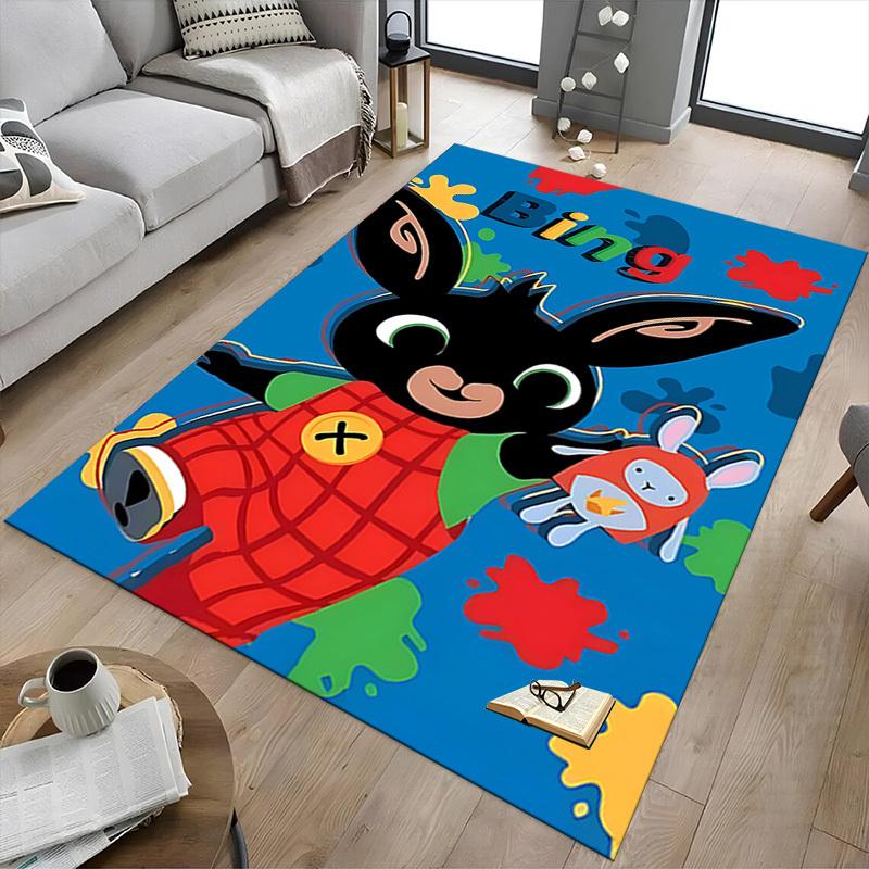 1PC Bing Bunny Extra Large Non Slip Floor carpet, Office, family, bedroom, Studio Large Area Rug Indoor Rugs