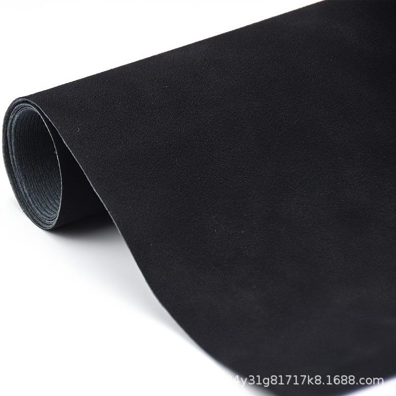 PU clothing fabric waterproof synthetic leather fabric DIY sewing material suitable for sofa mobile phone case wallet 20.5*28CM чёрный