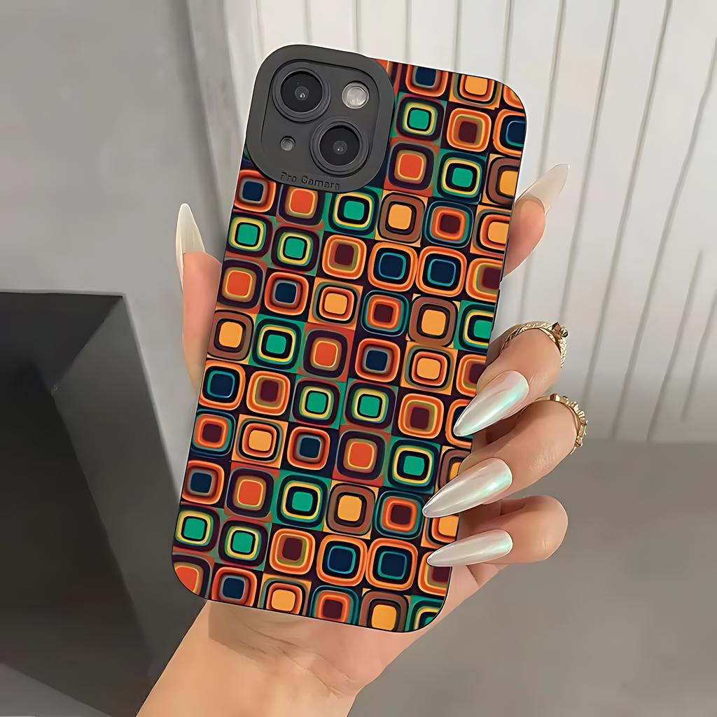 Bohemian Style Patterned Phone Case For iPhone 17 16e 16 15 14 13 12 11 Mini Air Pro Max X XR XSMax 8 7 6 6S Plus Silicone Cover