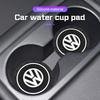 EFG1 Car Water Cup Mat Silicone Coaster for VW Volkswagen Golf 7 8 MK8 ID.3 4 Polo Tiguan Passat B5 Touareg Anti-slip Pad Accessories