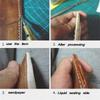 7 1 Leather Groover Tool Leather Cutting Knife Set Wooden Handle Adjustable