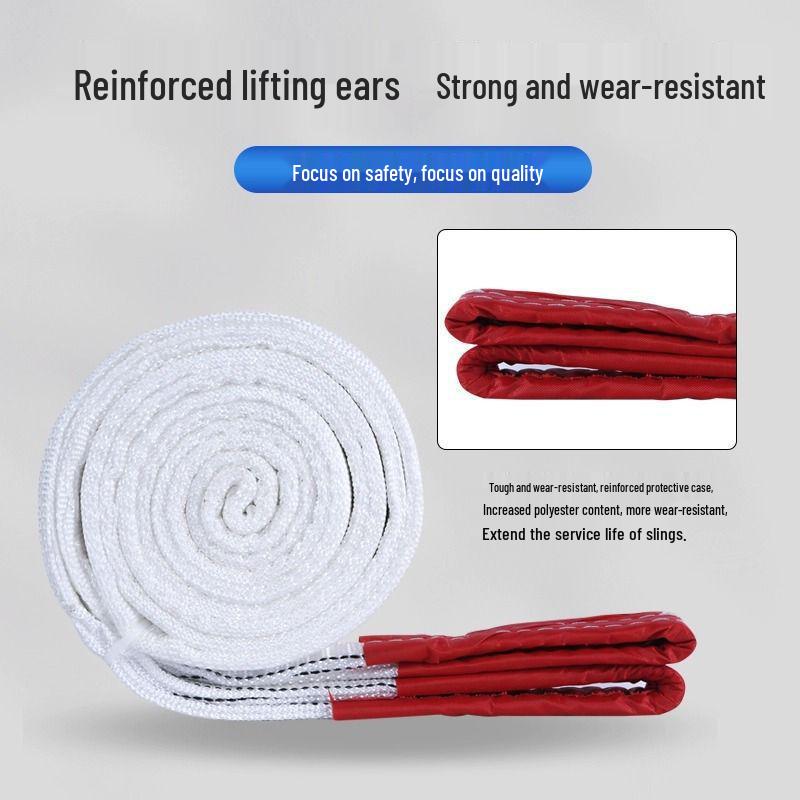 Heavy-Duty Thickened Lifting Sling with Special Ring - 3 to 5 Tons Capacity