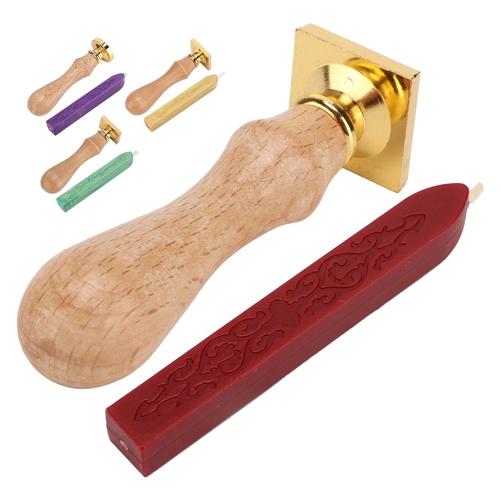 Wax Seal Exquisite Pattern Removable  Widely Application Wax Stamp Kit for Sealing Decoration
