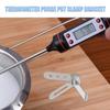 Grill Probe Clip 3-Hole Meat Temperature Meter Probe Holders Stainless Steel Kitchen Clamps For BBQ Smoker Oven Home Outside