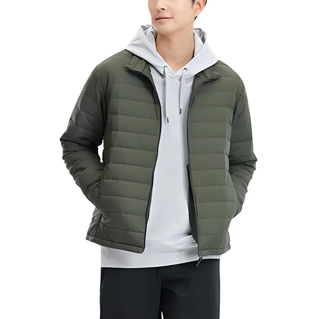 UNIQLO Solid Color Stand Collar Lightweight Down Jacket Men outerwear 463247-56