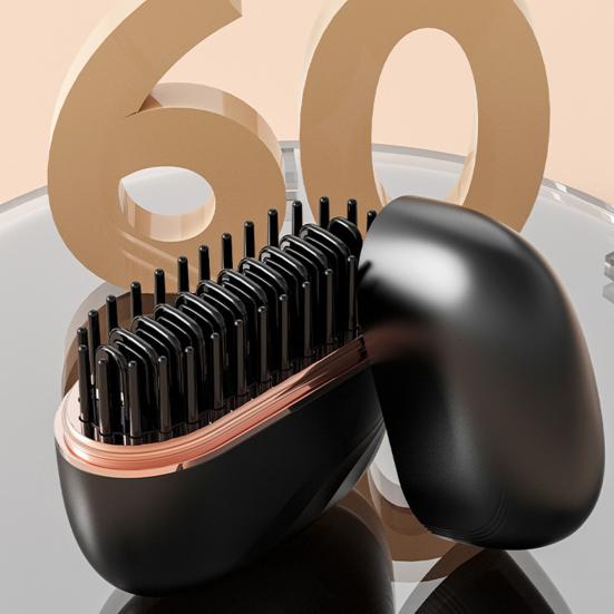 Mini kartáč na žehlení vlasů 3 nastavitelné teplotní režimy Dobíjecí Přenosný Cestovní Lehký Rychlé nahřívání Horký hřeben Elektrický kartáč na úpravu vlasů