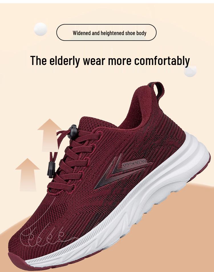 2025 Síťovina Plus Samet Protiskluzové Lehké Vycházkové Boty pro Střední Věk a Starší