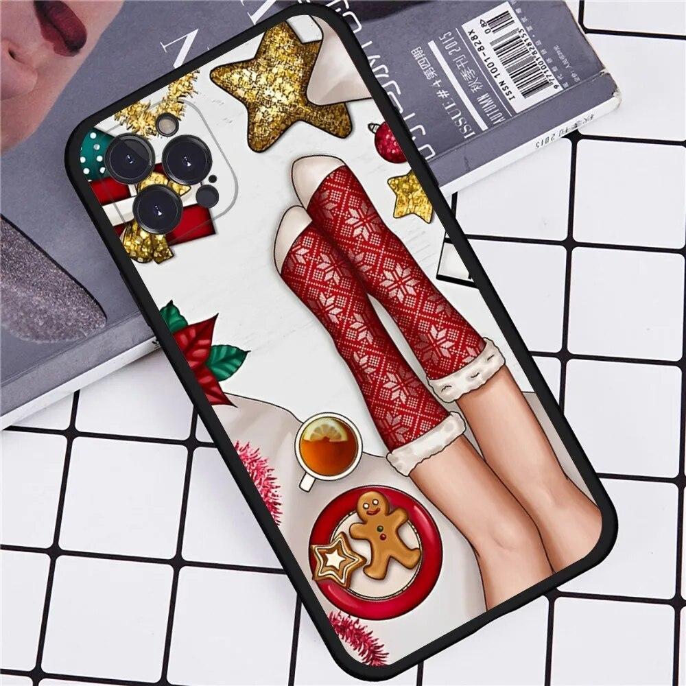 Frohe Winter Weihnachten Handyhülle für iPhone Samsung Galaxy Redmi Xiaomi Oppo OnePlus Note SA 7 8 9 10 11 12 13 14 20 21 22 23 53 54 Pro Max Ultra