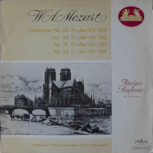 

LP Record WOLFGANG AMADEUS MOZART PHILHARMO Pariser Sinfonie 478055 Heliodor 1960 Germany Classical Used