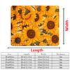 Yellow Sunflower Retro Draining Pad Drying Mat For Kitchen Bar Coffee Dishes Rubber Quick Drying Water Absorbent Anti-slip Mat