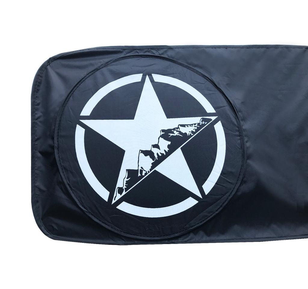 RoRex Jeep Wrangler Tilbehør JK TJ LJ YJ Solskjerm til frontruten for hele året Wrangler