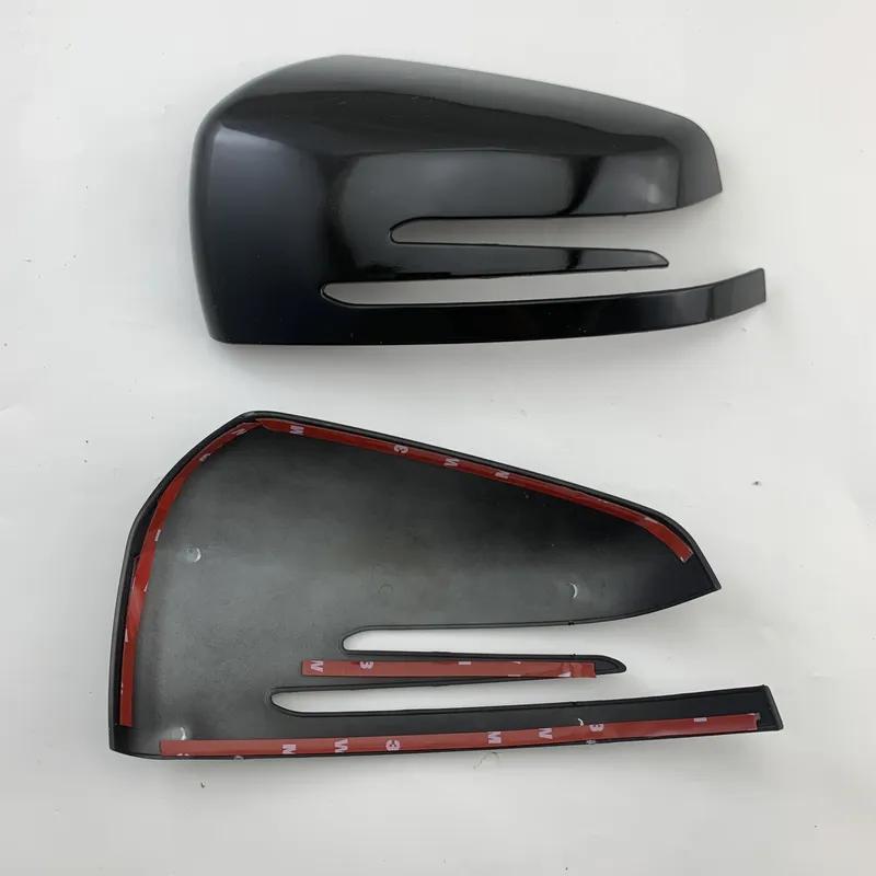 Car Black Rearview Accessories Door Mirror Cover Handle Trim For Mercedes Benz A B C E S CLA GLA GLK CLS Class W176 W204 W117