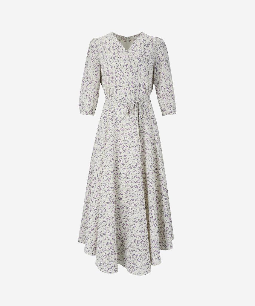VISITINNEWYORK Floral Waist Ribbon Dress (Vz4Opa3)