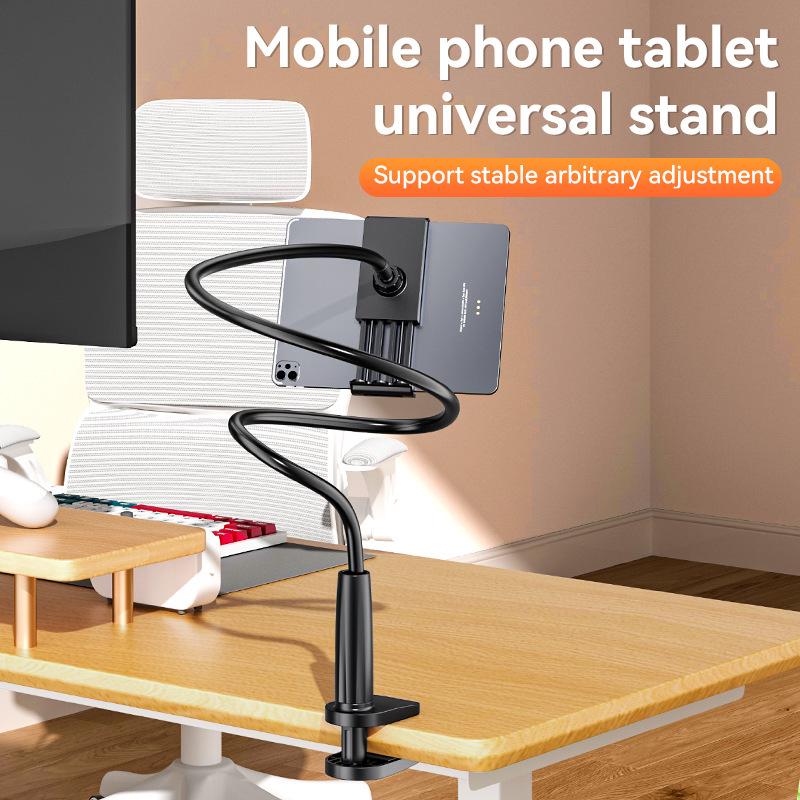 Adjustable Spiral Base Phone & Tablet Stand for Bedside or Desktop Viewing
