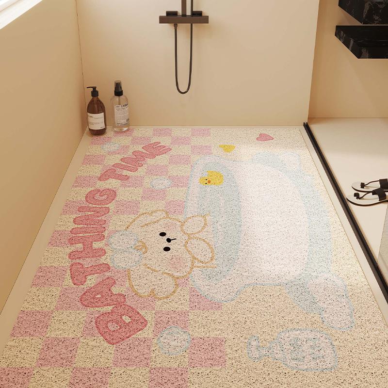 Covoraș de Baie Duș Acoperire Completă Silicon Spiralat Gol Antiderapant Anti-Cădere Drenaj Impermeabil Ușor de Curățat Pentru Casă