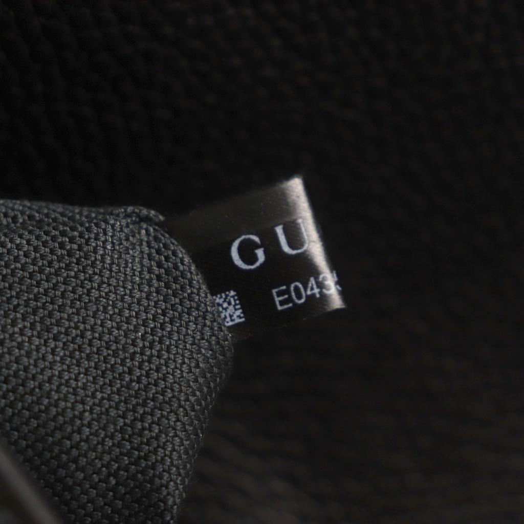 Gucci Clutch Bag Flap-type Business Case Black Leather Mens 816755 Used