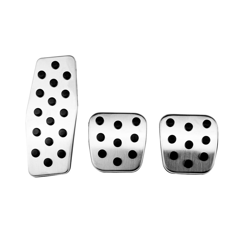 Color My Life Stainless Steel AT MT Pedal Pad Protection Cover for Chevrolet Chevy Cruze MK1 2009 - 2018 Car Pedals