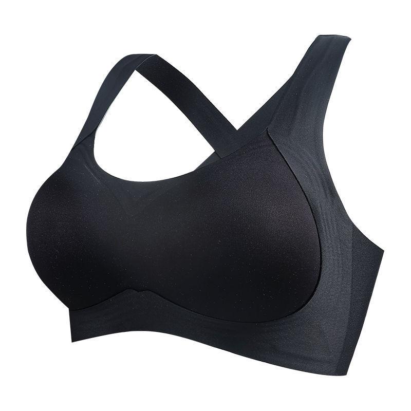 

Fashion high elastic anti-skid sports women s lift soft support anti-sagging beauty back bra cover 1.1cmABC cup 2xl [40/90abc recommended 67.5-75kg ]