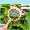 Little Bear Cartoon Handheld Magnifier With High Definition Clear Lens For Kids Learning And Play