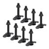 8pcs M8x60 L Track Double Lug Thrded Stud Nut Fitting 6000lbs Load Capacity for Truck Bed Trailer Pickup RV ATV