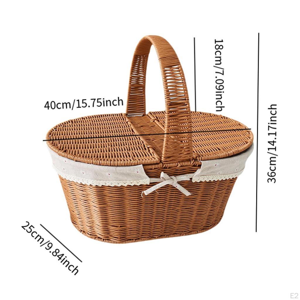 Breathable Picnic Basket for Vegetables and Sandwiches At Events