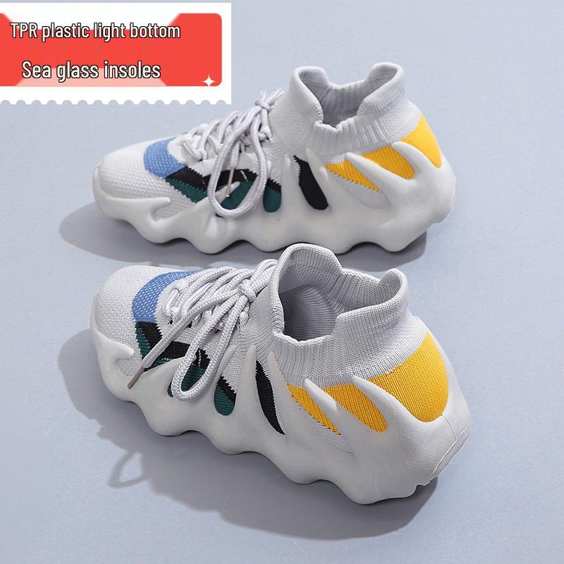 Modne na 2024 rok Octopusowe Trampki Casualowe Flyknit: Oddychające, Koreański Styl, Skarpety Buty Unisex