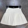Spring Summer High Waist Short Mini Pleated Skirt Streetwear Women Fashion A Line Skirt