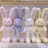 Pull-out Rabbit Plush Toys, Cute Little Rabbit Dolls, Cartoon Keychain Dolls, Birthday Gifts