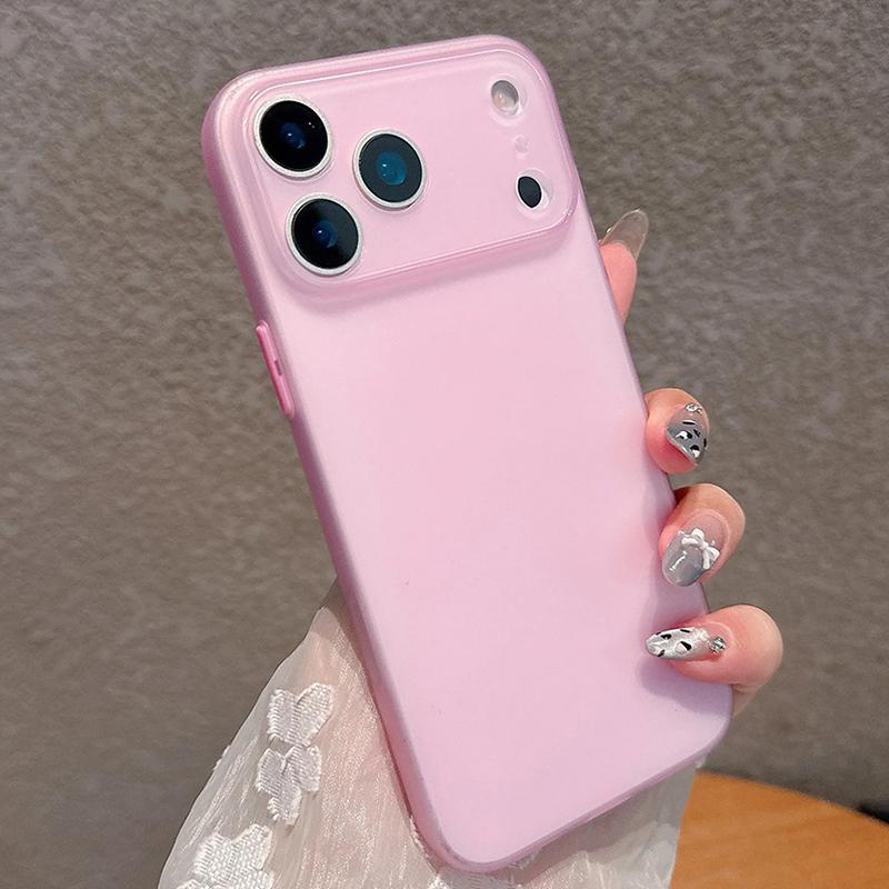 Fashion Ultra Thin Translucent Phone Case For iPhone 17 16 15 14 13 Pro Max 17Pro 16Pro Cases Shockproof Soft Matte Back Cover