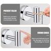 2Pcs Polished Bathroom Towel Hooks Stainless Steel Coat Robe Hook Wall Hanger with Screws Towel Rack Hang Hook for Kitchen Hotel