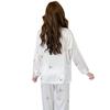 Damen Frühling und Herbst Ice Silk Pyjama Set Damen Sommer Dünn Cartoon Loungewear Zweiteilige Langarm Lange Hosen Homewear