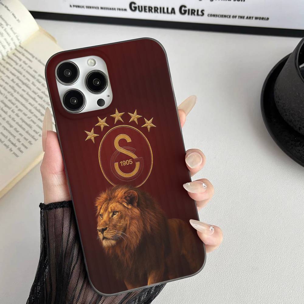 Squadra di Calcio Galatasaray Per iPhone 15 16 17 14 13 12 11 Pro Max 16E 16 Plus 17 Air Ondulata Cover Telefono Antiurto