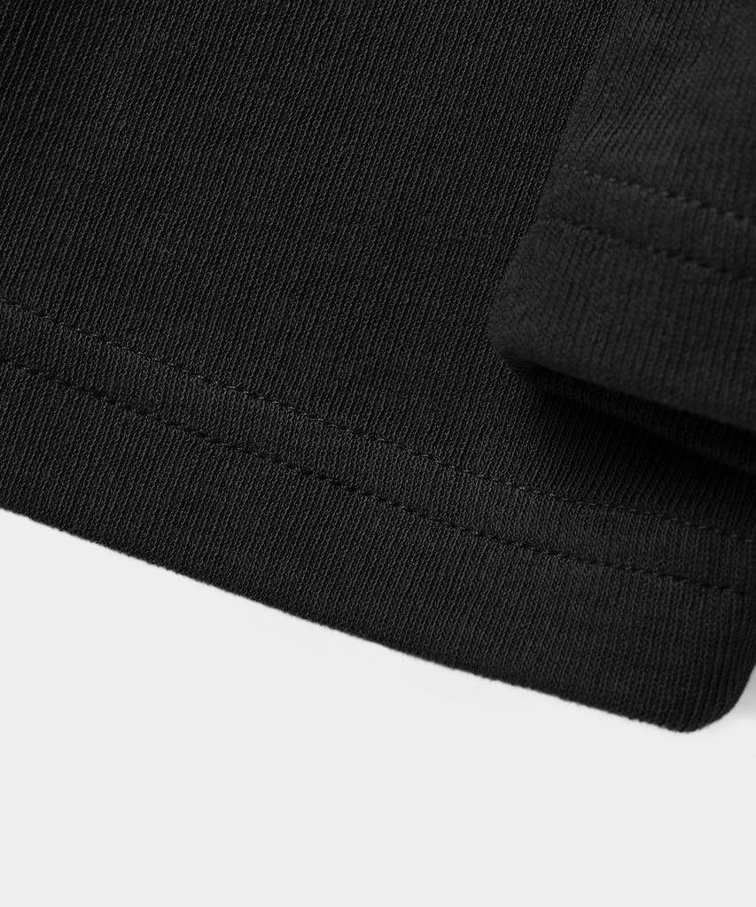 Dimiteulibeullaeg Comfort Half Mock Neck Knit T-Shirt_Black