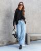 2023 Women's Casual Wide-Leg Denim Pants with Irregular Fringed Hem
