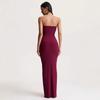 2026 Spring Elegant Sleeveless Pleated Bandeau Evening Gown