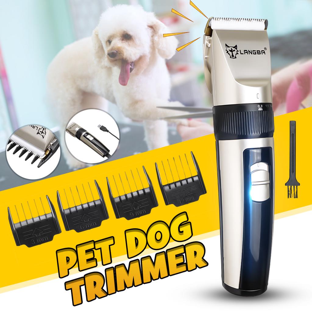 Buy Rechargeable Electric Cat Dog Grooming Trimmer Clipper Set Cordless