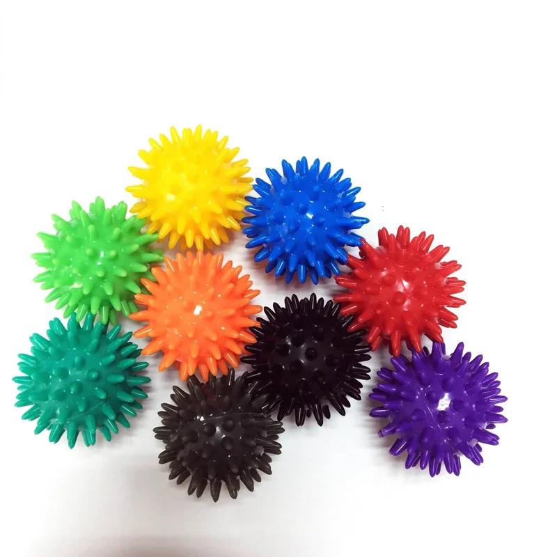 Strapazierfähiger Stacheliger Massageball Triggerpunkt Sport Fitness Hand Fuß Schmerzlinderung Plantarfasziitis Linderung Igel 6cm Bälle