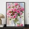 5D Flower Diamond Painting Art Piece Set DIY Full Diamond Cross Stitch Crafts and Crafts Decoration Home Wall Ornaments