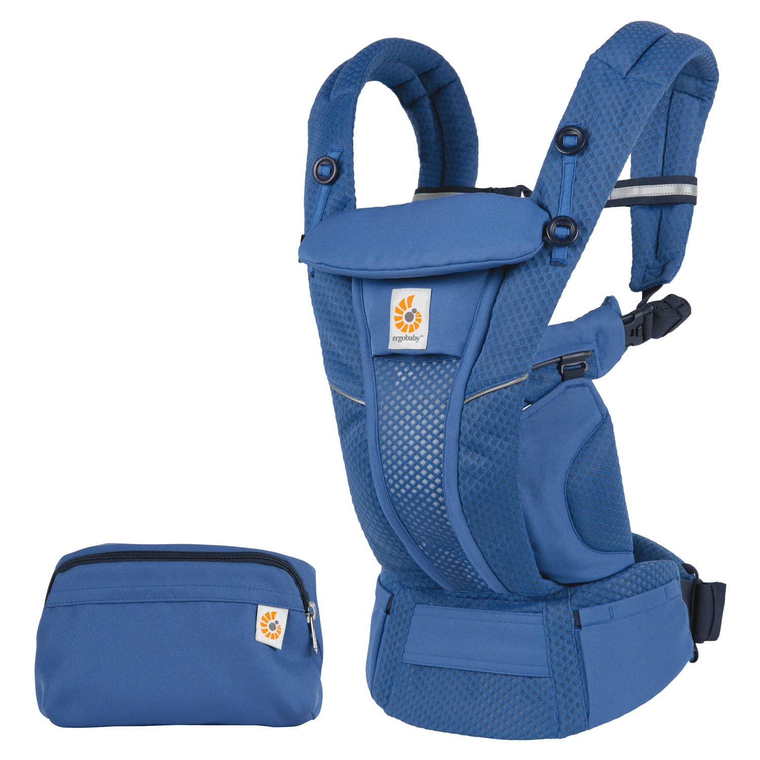 

Ergobaby Ergobaby Детский рюкзак-кенгуру OMNI Breeze Sapphire Blue От 0 до 36 месяцев Сетчатый материал Отличная воздухопроницаемость Можно носить лицом вперед Новорожденный ребенок сапфир синий